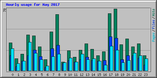 Hourly usage for May 2017